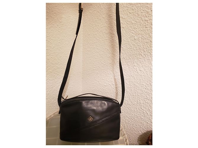 Borsa a tracolla Gucci in pelle blu scuro - vista 4