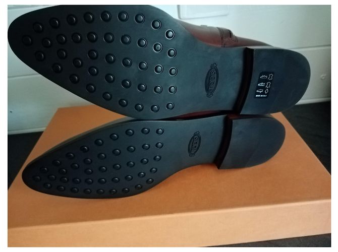 Botines Tod's de cuero marrón oscuro - vista 5