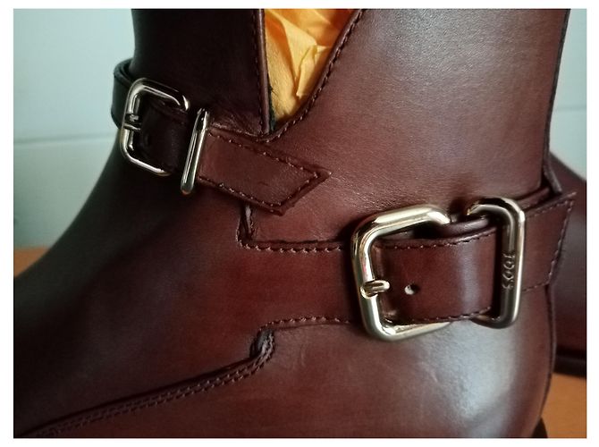 Botines Tod's de cuero marrón oscuro - vista 6
