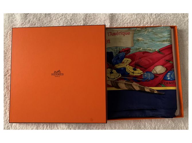 Hermès Vendimia coleccionable 1992 fular Multicolor - vista 14