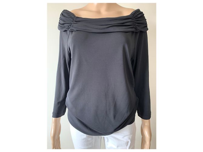 Camicia Coast in viscosa nera Nero - vista 5