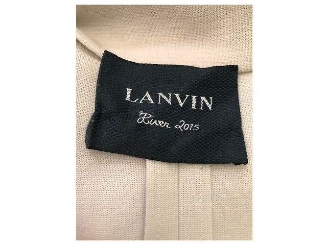 Lanvin Wool Coat Eggshell - view 4