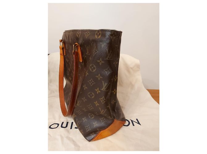 Louis Vuitton Cabas Mezzo Borsa Tote Monogram Canvas Marrone Beige - vista 2