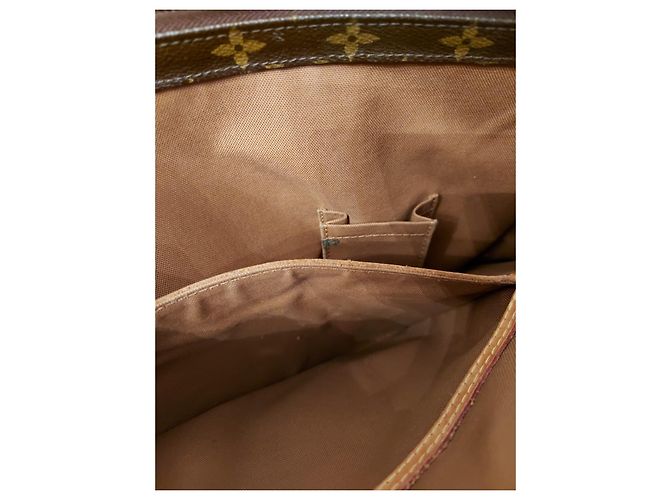 Louis Vuitton Cabas Mezzo Borsa Tote Monogram Canvas Marrone Beige - vista 4