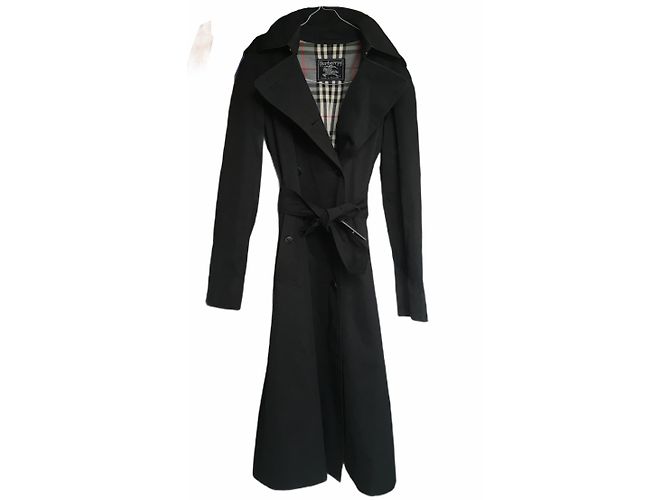 Graben Burberry, Erbe mittellang Schwarz - Ansicht 2