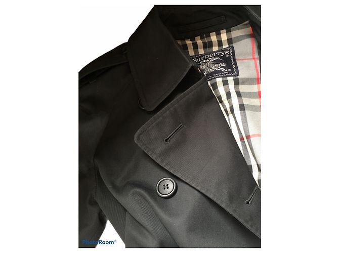Graben Burberry, Erbe mittellang Schwarz - Ansicht 5