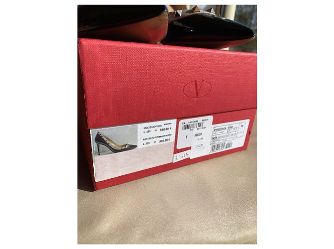 Valentino Garavani Décolleté Valentino Rockstud nere Nero - vista 3