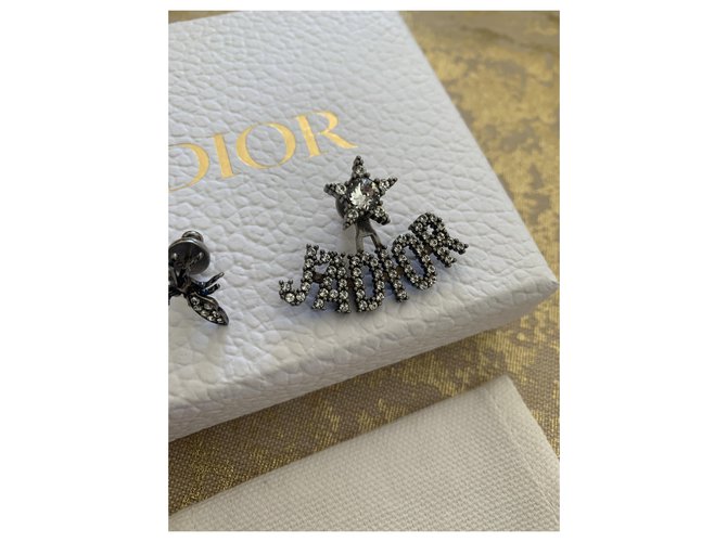 Orecchini Dior J’adior metallo argento Silver hardware - vista 2