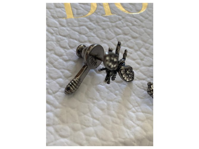 Orecchini Dior J’adior metallo argento Silver hardware - vista 4
