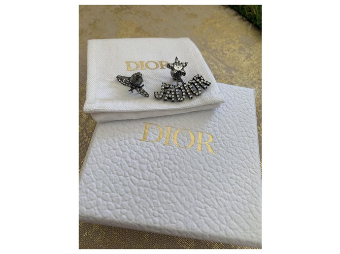 Orecchini Dior J’adior metallo argento Silver hardware - vista 7