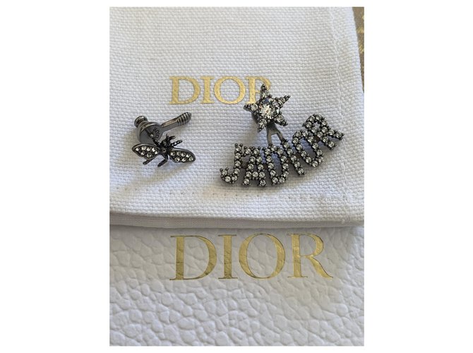 Orecchini Dior J’adior metallo argento Silver hardware - vista 8