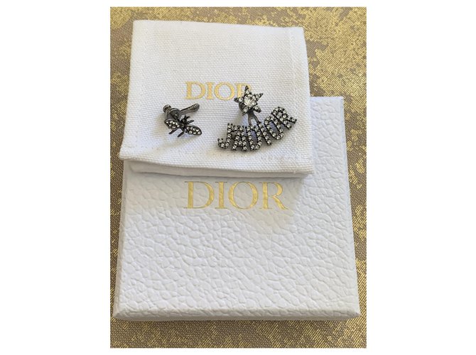 Orecchini Dior J’adior metallo argento Silver hardware - vista 9