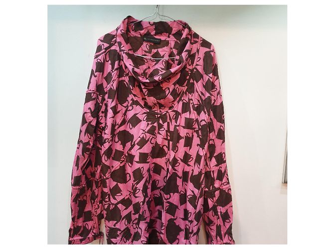Burberry Fantasy-Kleid Schwarz Pink - Ansicht 10