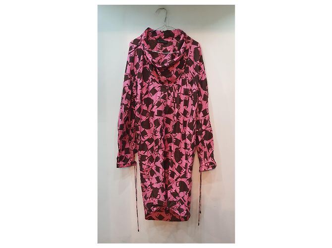 Burberry Fantasy-Kleid Schwarz Pink - Ansicht 2