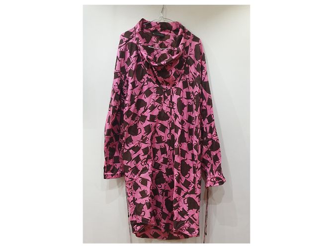 Burberry Fantasy-Kleid Schwarz Pink - Ansicht 3