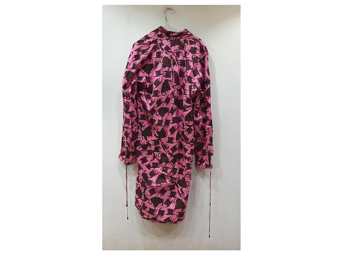 Burberry Fantasy-Kleid Schwarz Pink - Ansicht 4