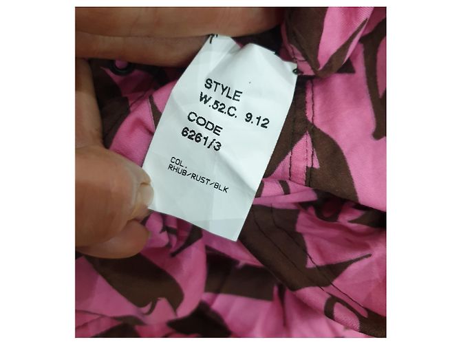 Burberry Fantasy-Kleid Schwarz Pink - Ansicht 6