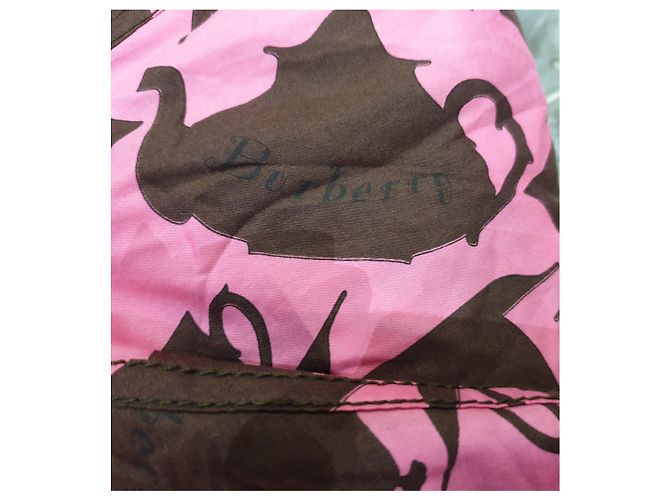 Burberry Fantasy-Kleid Schwarz Pink - Ansicht 7