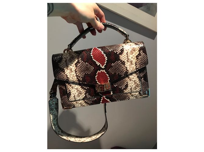 Borsa a mano Zadig & Voltaire Emily in pelle nera Nero Multicolore Bordò Bianco sporco - vista 2