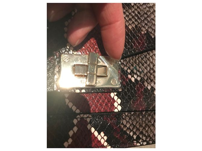 Borsa a mano Zadig & Voltaire Emily in pelle nera Nero Multicolore Bordò Bianco sporco - vista 3