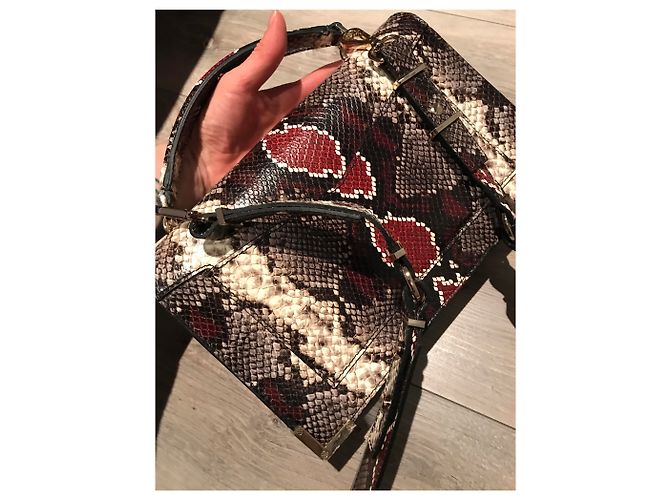 Borsa a mano Zadig & Voltaire Emily in pelle nera Nero Multicolore Bordò Bianco sporco - vista 6