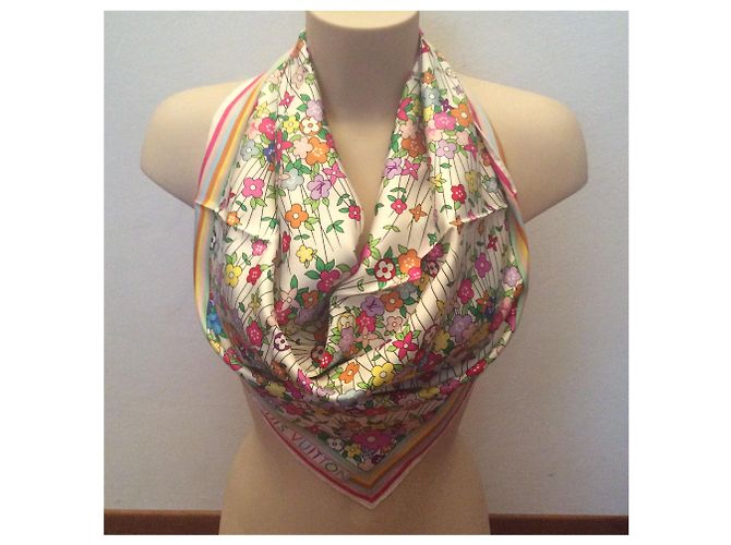 Louis Vuitton Foulard in seta multicolore 70x70cm - vista 5