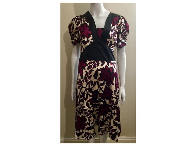 Abito in seta multicolore Temperley London - vista 2