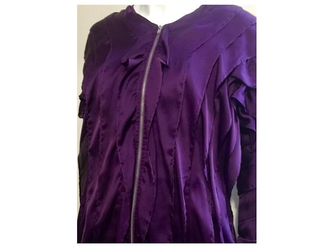 Autre Marque Vestido de seda Lungta de Fancy morado Púrpura - vista 2