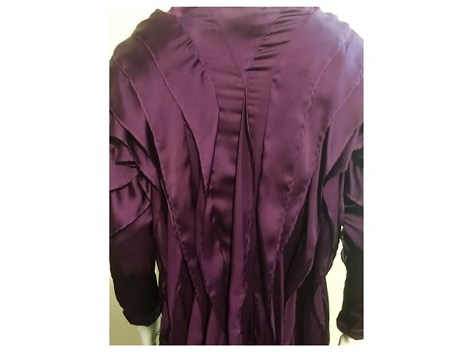 Autre Marque Vestido de seda Lungta de Fancy morado Púrpura - vista 5