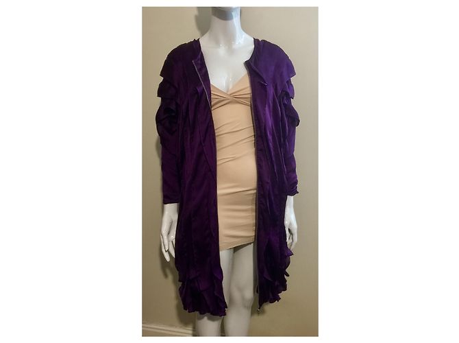 Autre Marque Vestido de seda Lungta de Fancy morado Púrpura - vista 7