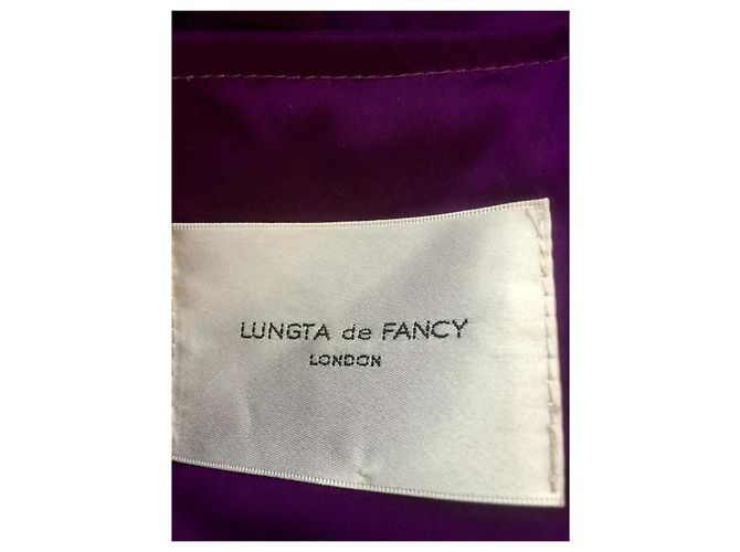 Autre Marque Vestido de seda Lungta de Fancy morado Púrpura - vista 8