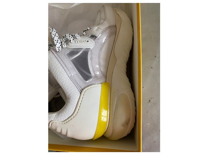 Fendi Sneaker aus Leder weiß - Ansicht 4