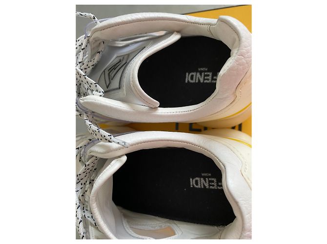 Fendi Sneaker aus Leder weiß - Ansicht 5