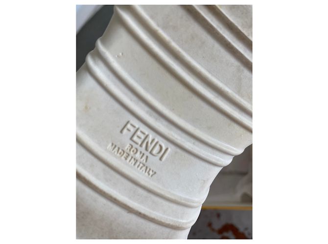 Fendi Sneaker aus Leder weiß - Ansicht 8
