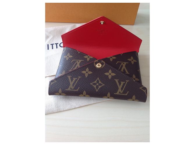 Pochette Louis Vuitton Marrone in Tela - vista 3