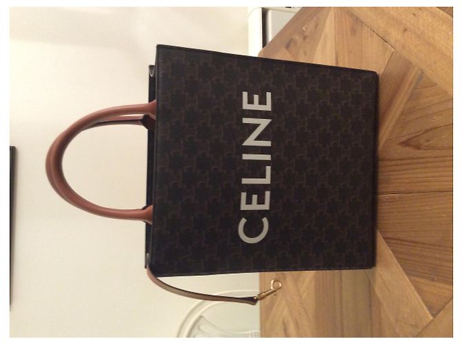 Céline Triomphe Canvas Shopper Caramel Karamell - Ansicht 2