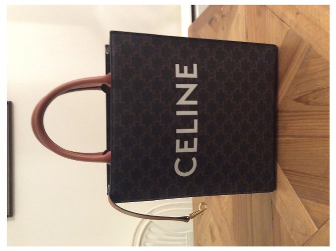Céline Triomphe Canvas Shopper Caramel Karamell - Ansicht 3