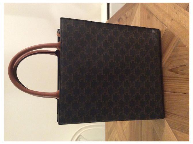 Céline Triomphe Canvas Shopper Caramel Karamell - Ansicht 4