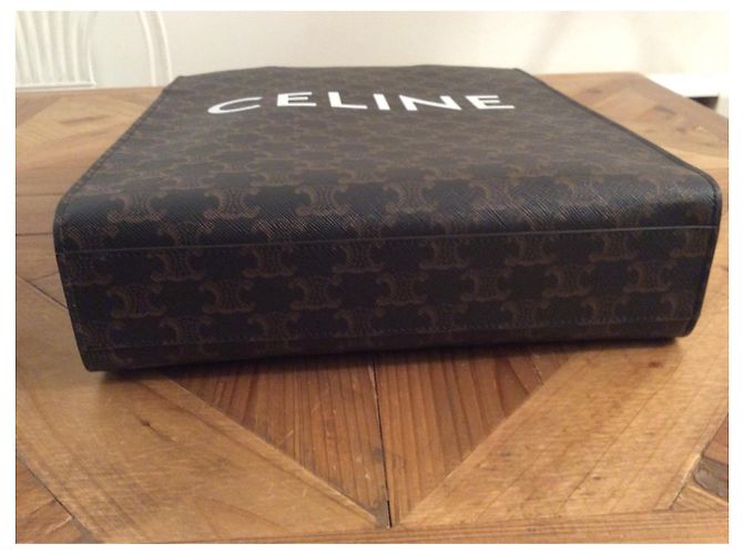 Céline Triomphe Canvas Shopper Caramel Karamell - Ansicht 6