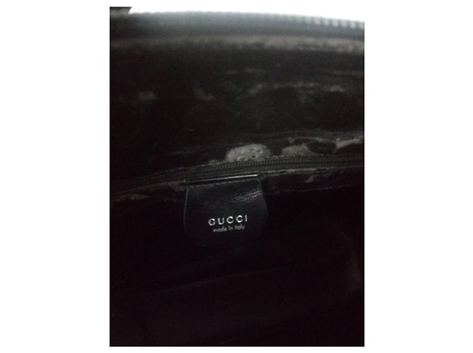 Borsa a mano Gucci Soho in vernice nera Nero - vista 3