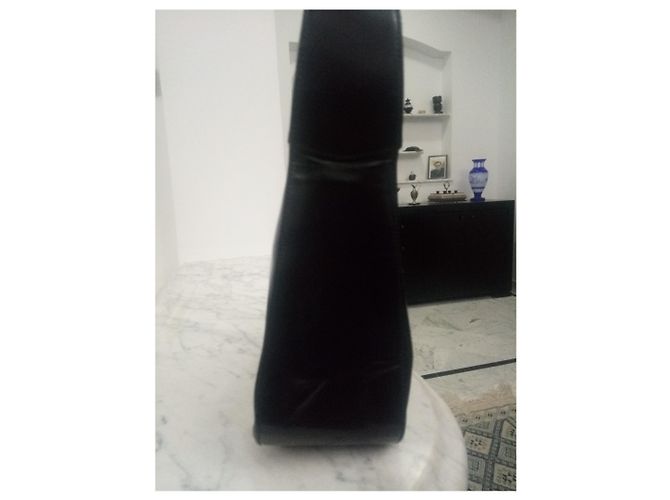 Borsa a mano Gucci Soho in vernice nera Nero - vista 6