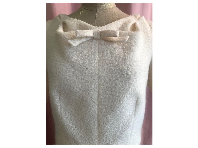 Conjunto de saia Louis Vuitton em lã off-white Fora de branco - vista 4