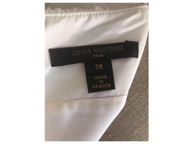 Conjunto de saia Louis Vuitton em lã off-white Fora de branco - vista 5