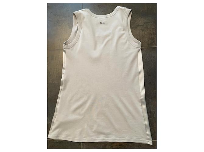 Top D&G Grigio in Seta e Cotone - vista 2