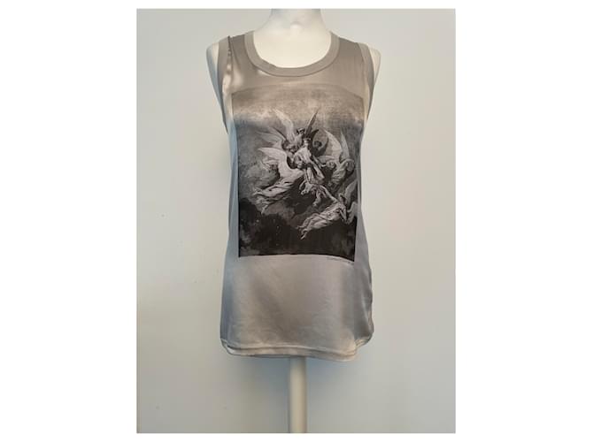 Top D&G Grigio in Seta e Cotone - vista 3