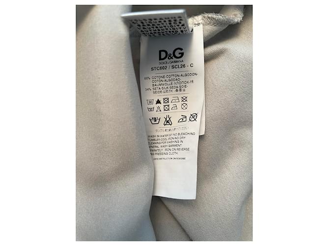 Top D&G Grigio in Seta e Cotone - vista 8