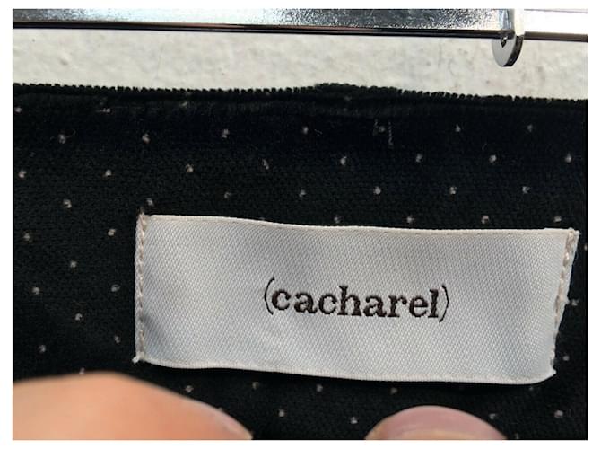 Cacharel Abend Samthose Schwarz - Ansicht 3
