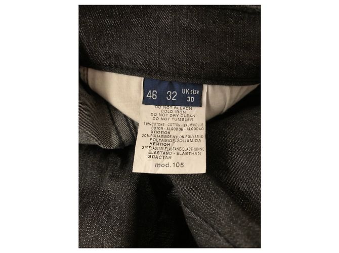 Trussardi Jeans Vaqueros de mezclilla de algodón negros - vista 5