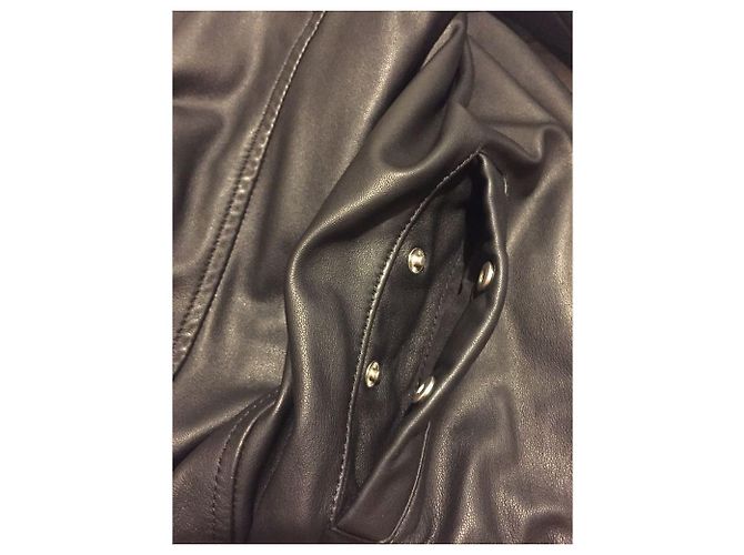 Philipp Plein Lederjacke Schwarz - Ansicht 9