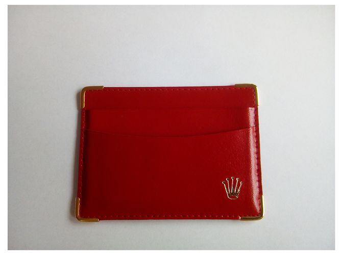 ROLEX ORIGINAL RED LEATHER CARD HOLDER . Code: 101.60.34 - view 2